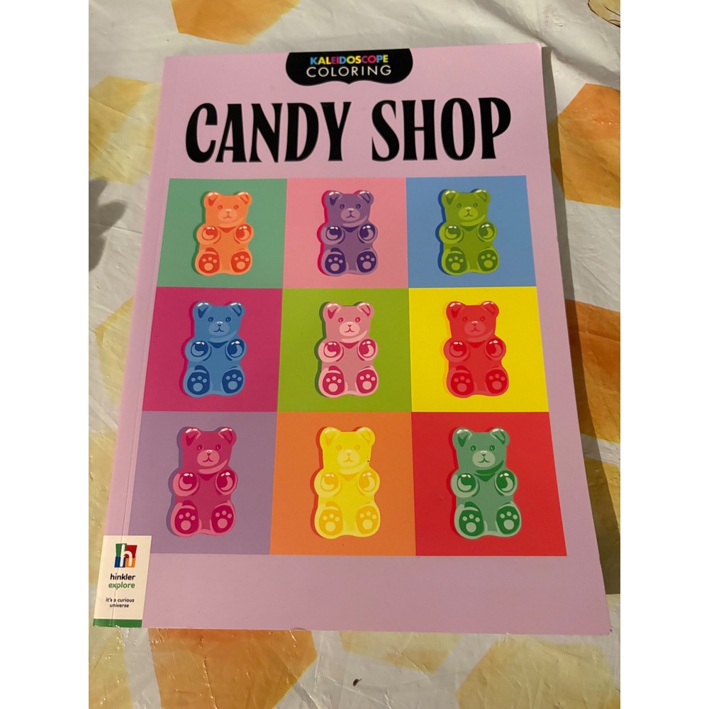 Kaleidoscope Coloring Candy Shop Book Hinkler Explore 36 Designs Gummy Bears